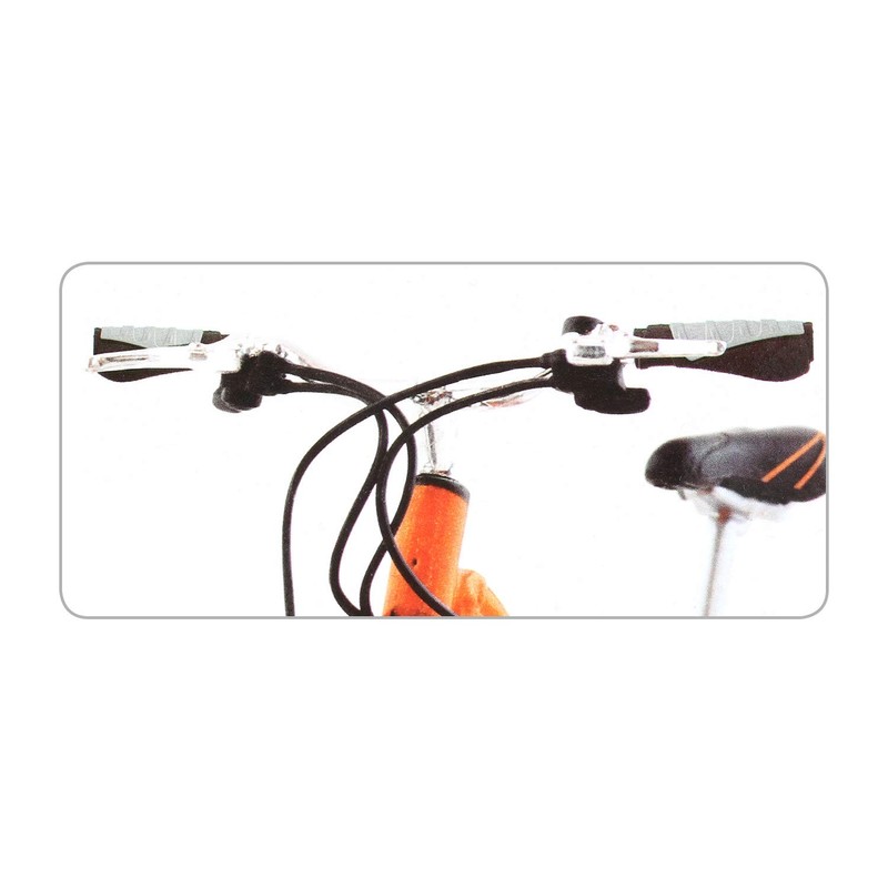 com-four® 3-Piece Bicycle Set with Handles and Bell for Handlebars,