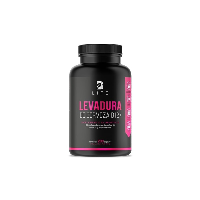 B Life Vitamina B12 y Levadura de Cerveza con 200