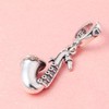 Sax Charm Music Charm 925 Sterling Silver Saxophone Bead Fit