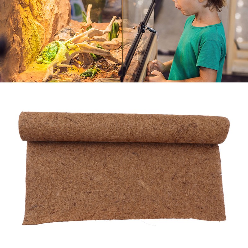 Reptile Coconut Fiber Carpet Prevent Slip Warm Reptile Coconut Fiber