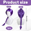 Rumi Wig, Rumi Hair Braid, Purple Cosplay Wig for Anime