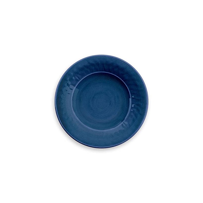 Tarhong PVL1085SRCNB Crackle Salad Plate, 8.7 inches (22 cm), Indigo