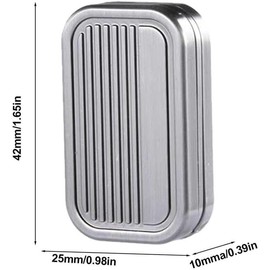 OBEST Metal Fidget Slider Toys, Magnetic EDC Push Slider Fidget Toys, Adult Fidget Toy for Anxiety ADHD, Cool Office Gadgets Gift