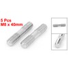 uxcell M8 x 40mm A2 Stainless Steel Double End Threaded