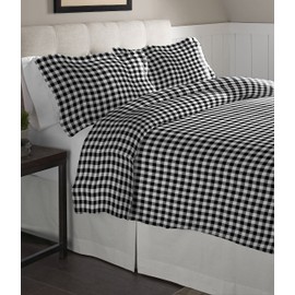 Pointehaven Flannel Oversized Duvet Set, Full/Queen, Milton