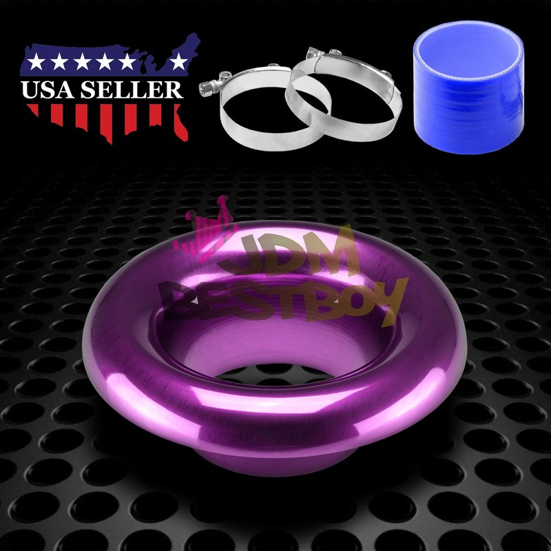 JDMBESTBOY 3" Purple Short Ram Cold Air Intake Turbo Horn