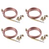 4X 1500mm Gas Stove Universal Thermocouple Kit M6X0.75 with Overflow