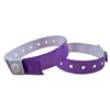 J&R Wristbands Vinyl Wristband 100-Piece Set (Purple)