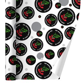 GRAPHICS & MORE Don't Mistletoe Me If You Don't Know Me Christmas Funny Humor Gift Wrap Wrapping Paper Roll