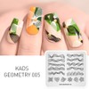 KADS Nail Stamping Plate Geometry Template Image Design Plates for