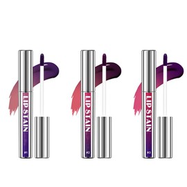 3Pcs Peel Off Lip Stain Lip Tint Set - Long-Lasting Peel Off Matte Lip Gloss - Lip Tint Peel Off Non-Stick - Lip Stain Waterproof Highly Pigmented - Nude Lip Gloss Peel Off Lip Makeup for Women