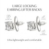 Respaldos de Bala para Aretes Pesados 4 Unidades