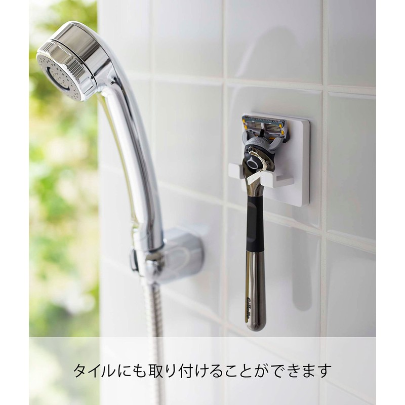Yamazaki 5953 Film Hook, Shaver Holder, White, Approx. W 2.4