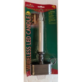 Brite Star Christmas Brite Star 11 in Wireless LED Candle, Dark Pewter Base