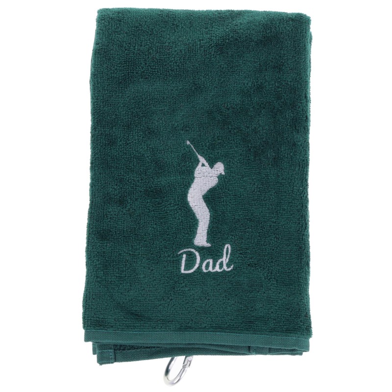 Always Looking Good Golf Towel for Dad Dark Green Luxury