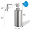 GAPPO Brushed Nickel Soap Dispenser Stainless Steel Metal Pump Hand