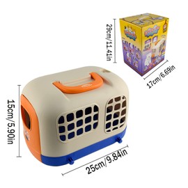 Veterinarian Toy Children with Cage, Kikuo Plush Rabbit Toy, Hersity Veterinary Case Cage with Wheels, Sotodik Grooming Feeding Rabbit for Children 3+ Years Old Girls Boys