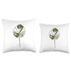 Monstera Leaf Monstera Deliciosa Cheese Plant Line Art Throw Pillow