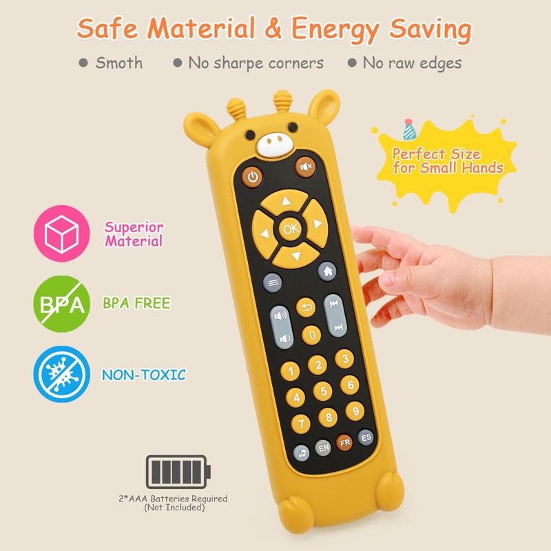 Ballery Baby Fernbedienung Spielzeug, Baby TV Fernbedienung Spielzeug mit Licht