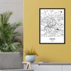 Nacnic Poster with map of Krakow - Poland. Sheets cities