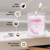 KOIMYSA Rose Scented Candles, Pink Floral Aromatherapy Candle Gifts for