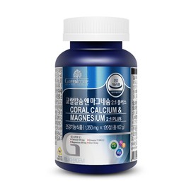 Green Core Coral Calcium & Magnesium Plus 120 Tablets (1 Bottle, 2-Month Supply) / Contains Vitamin D and Zinc / 그린코어 코랄칼슘 앤 마그네슘 플러스 120정 1병 2개월분  비타민D 아연 함유
