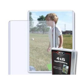 NEW (5 PK)  BCW 4 x 6 Postcard / Photo Rigid Hard Plastic Topload Holders 4x6