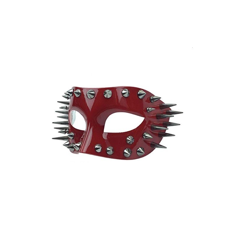 Steampunk Masquerade Mask Spike (Red)