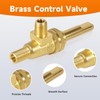 LEYURISE 4 Pack Gas Burner Valve 1/8" MPT X 3/8-27