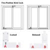 2 Pack Sliding Patio Door Foot Kick Lock, A Secondary