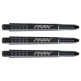 Winmau Prism Force Solid Black Medium Polycarbonate Dart Stems - 1 Set per Pack (3 shafts in Total)