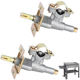 Griddle Burner Control Valve for Blackstone 28 Inch Gas Griddle 1517 1605 1885 1853 1924,Tabletop Griddle Grill Gas Valve for Blackstone Burner Grill Replacement Parts for Blackstone Accessories, 2PCS