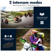 2 Pack V6 Motorcycle Helmet Bluetooth Intercom Headset 1200m 6