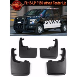 Ford Front Rear Set OE Splash Mud Guards Flaps For 15-20 Ford F-150 W/O Fender Flares