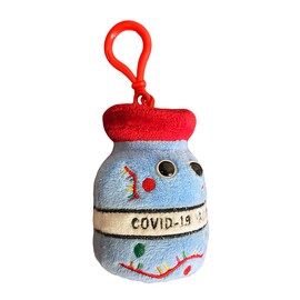 GIANTmicrobes COVID-19 Vaccine Plush Keychain