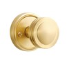 SORWDUERM 2 Pack Gold Door Knob Passage Door Knobs Brushed