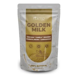 NAIMA Golden Milk 150 g | Mezcla de Cúrcuma y Especias Naturales | Bebida Funcional para Bienestar y Relajación | Apoyo Digestivo y Antioxidante | Sin Azúcar ni Aditivos