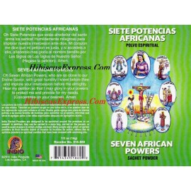 1 pkt  7 POTENCIAS AFRICANAS SIETE POTENCIAS - 7 AFRICAN POWERS POWDER  1/2oz