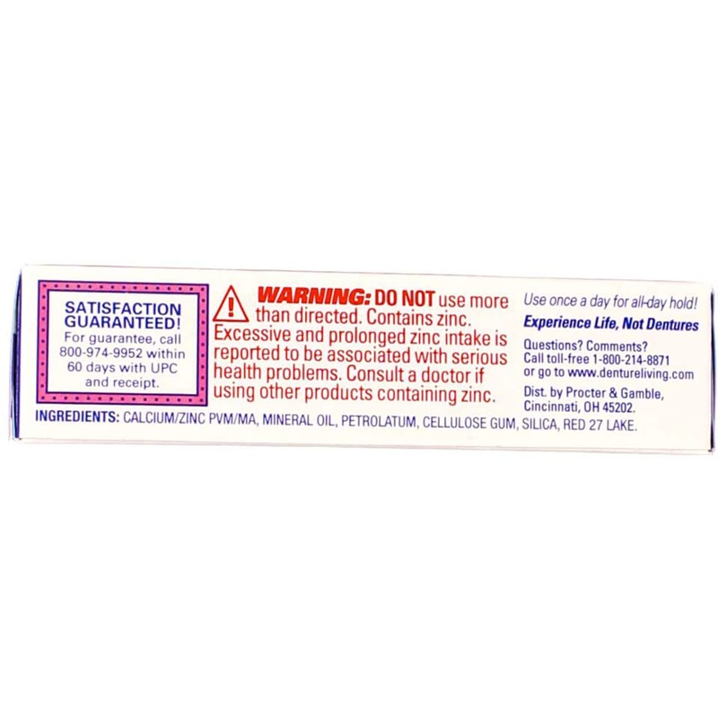 Fixodent Denture Adhesives Cream, Original - 0.75 Oz (Pack of