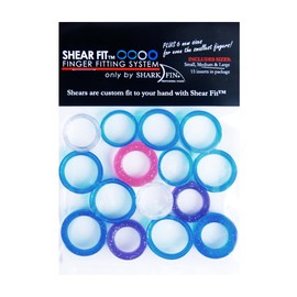 Sharkfin Shear Fit 15 Piece Finger Size Pack | Custom Fit Your Shears To Your Hand