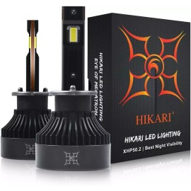 Hikari VisionPlus H1 LED Fog Light Bulbs 15000LM 30W 6000K White XHP50.2 (Pair)