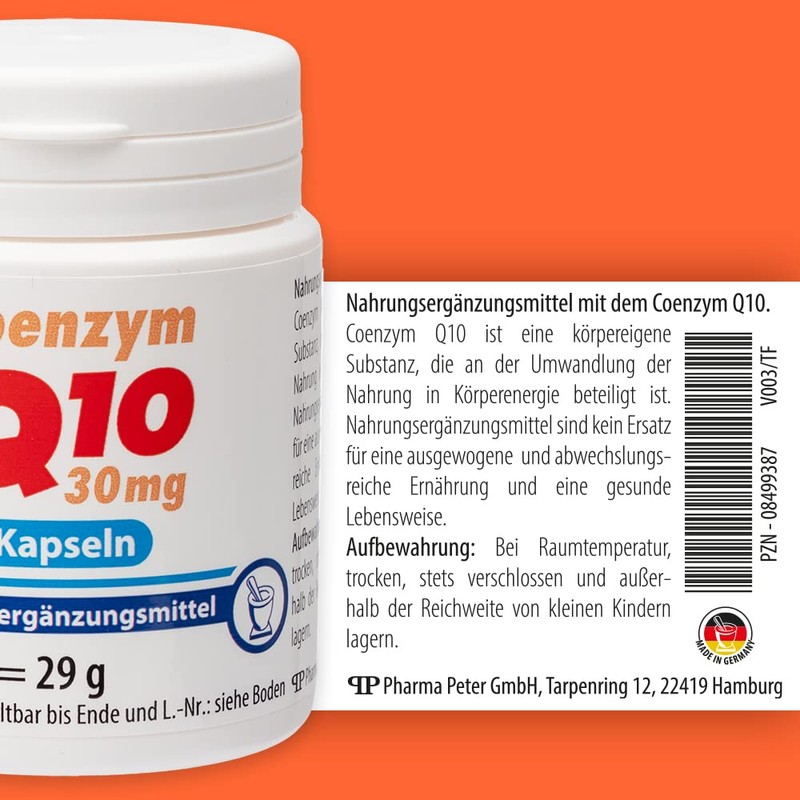 Q10 Coenzym Kapseln, Q10 das Super-Coenzym, 60 Kapseln