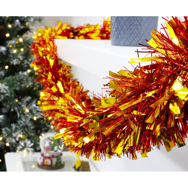 Christmas Concepts® 4m Metre Chunky/Fine Christmas Tinsel - Christmas Decoration