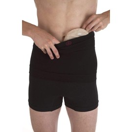Comfizz Ostomy/Post Surgery Support Waistband Unisex 10'' Depth Level 1 Light Support (Neutral, M/L)