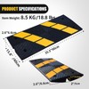 BESEA Car Driveway Ramps Rubber Curb Ramp 22000lbs Load Capacity