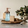 Amolliar Mason Jar Liquid Soap Dispenser Lid, Copper 2 Pack,