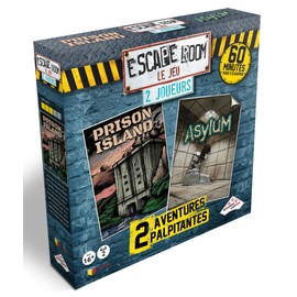 RIVIERA GAMES - Escape Room Game 2 Players 5073, Asylum, Prison Island E Kidnappé + 16 years