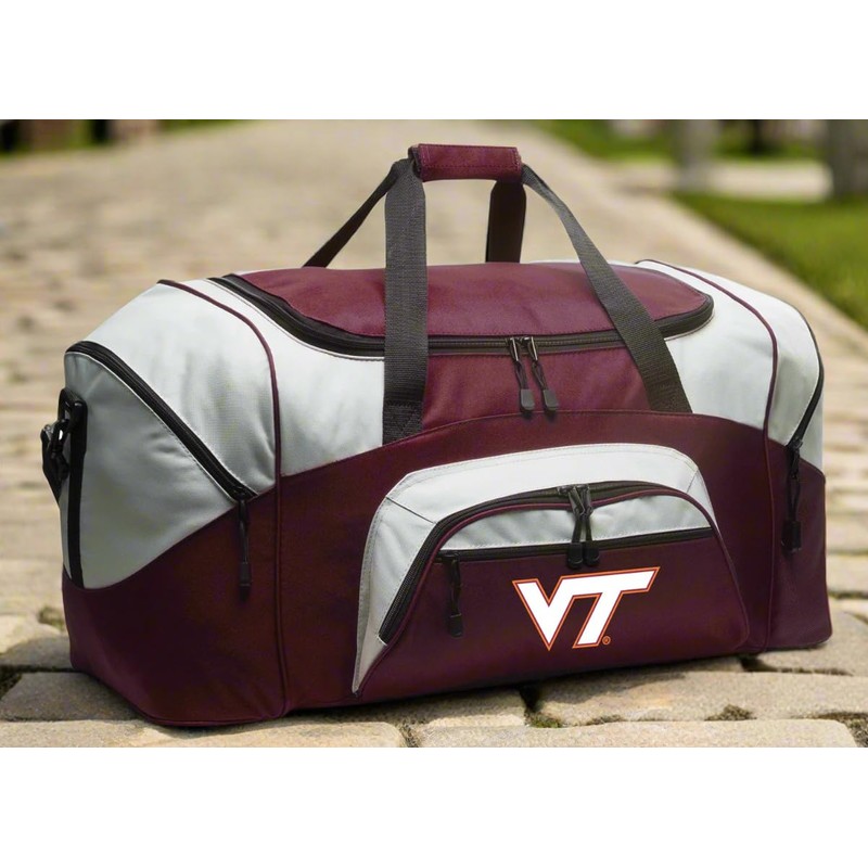 Large Virginia Tech Duffel Bag - Deluxe VT Hokies Duffle