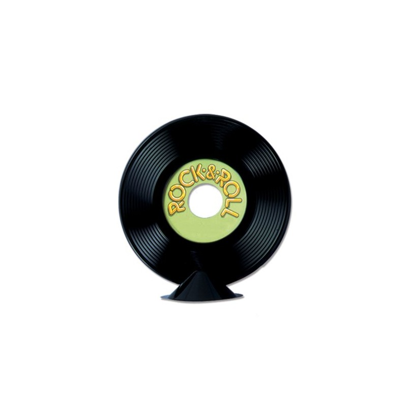 Beistle 12-Pack Personalize Plastic Record Centerpieces, 9-Inch