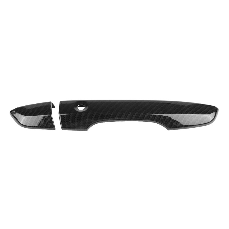 4Pcs Carbon Fiber Car Side Door Handle Frame Cover Trim